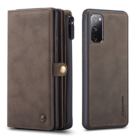 Coque Portefeuille Livre Cuir Etui Clapet C04S pour Samsung Galaxy S20 FE (2022) 5G Marron