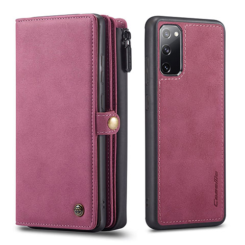 Coque Portefeuille Livre Cuir Etui Clapet C04S pour Samsung Galaxy S20 FE (2022) 5G Rouge