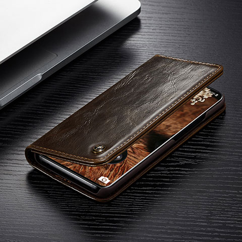 Coque Portefeuille Livre Cuir Etui Clapet C04S pour Samsung Galaxy S20 Ultra 5G Marron