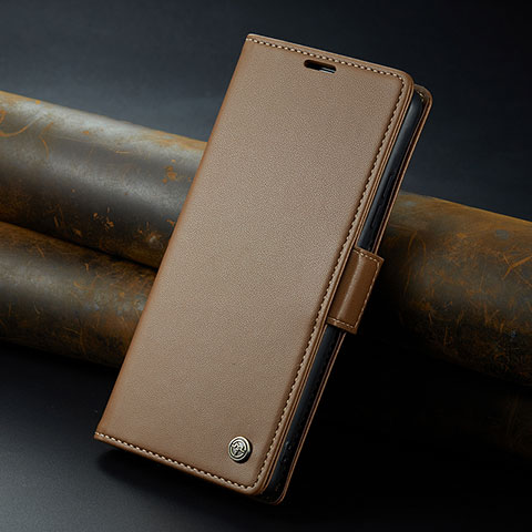 Coque Portefeuille Livre Cuir Etui Clapet C04S pour Xiaomi Poco C65 Marron