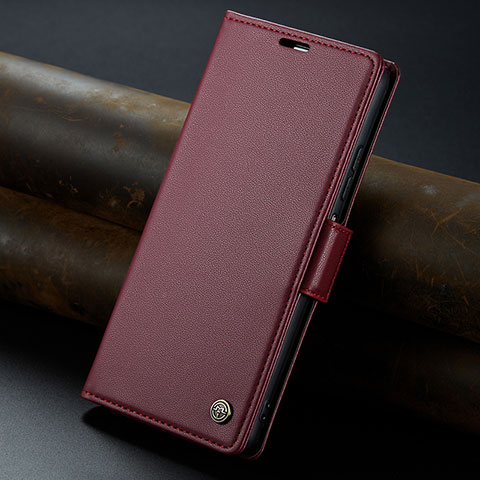 Coque Portefeuille Livre Cuir Etui Clapet C04S pour Xiaomi Redmi Note 13 5G Rouge