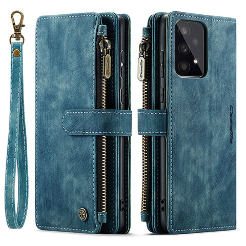 Coque Portefeuille Livre Cuir Etui Clapet C05S pour Samsung Galaxy A33 5G Bleu