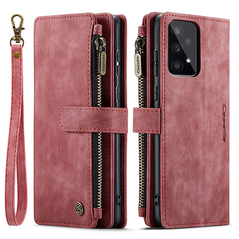 Coque Portefeuille Livre Cuir Etui Clapet C05S pour Samsung Galaxy A33 5G Rouge