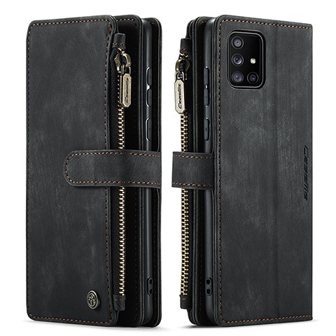 Coque Portefeuille Livre Cuir Etui Clapet C05S pour Samsung Galaxy A71 4G A715 Noir