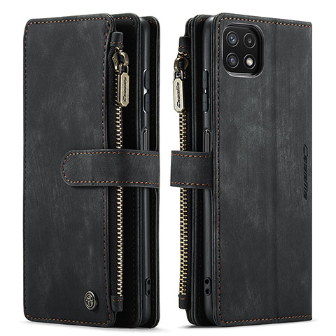 Coque Portefeuille Livre Cuir Etui Clapet C05S pour Samsung Galaxy F42 5G Noir