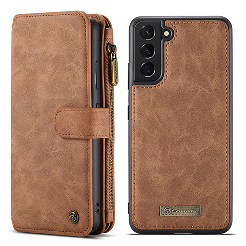 Coque Portefeuille Livre Cuir Etui Clapet C05S pour Samsung Galaxy S25 Plus 5G Marron