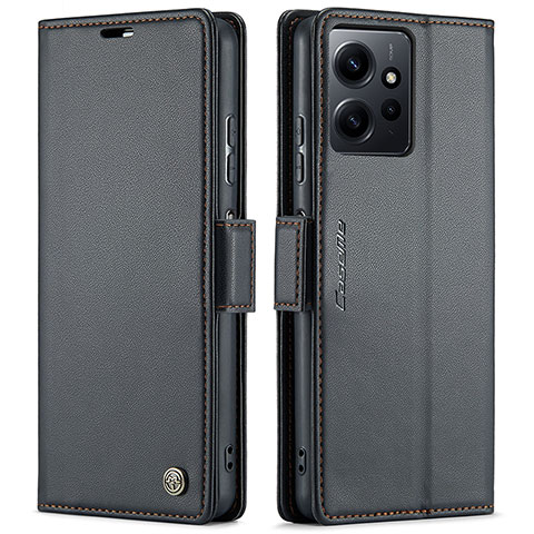 Coque Portefeuille Livre Cuir Etui Clapet C05S pour Xiaomi Redmi Note 12 4G Noir