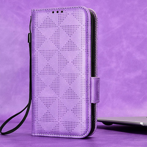 Coque Portefeuille Livre Cuir Etui Clapet C05X pour Google Pixel 6 Pro 5G Violet