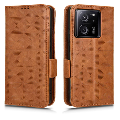 Coque Portefeuille Livre Cuir Etui Clapet C05X pour Xiaomi Mi 13T 5G Marron