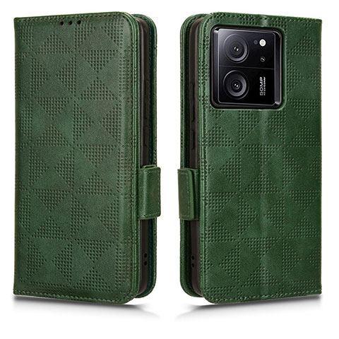 Coque Portefeuille Livre Cuir Etui Clapet C05X pour Xiaomi Mi 13T Pro 5G Vert