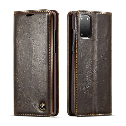 Coque Portefeuille Livre Cuir Etui Clapet C06S pour Samsung Galaxy S20 Plus 5G Marron