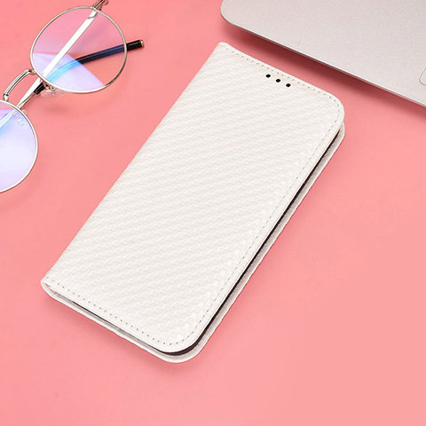 Coque Portefeuille Livre Cuir Etui Clapet C06X pour Huawei Honor X8 4G Blanc