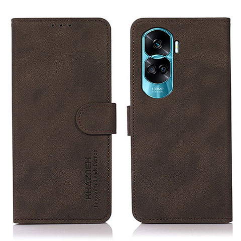 Coque Portefeuille Livre Cuir Etui Clapet D01Y pour Huawei Honor 90 Lite 5G Marron