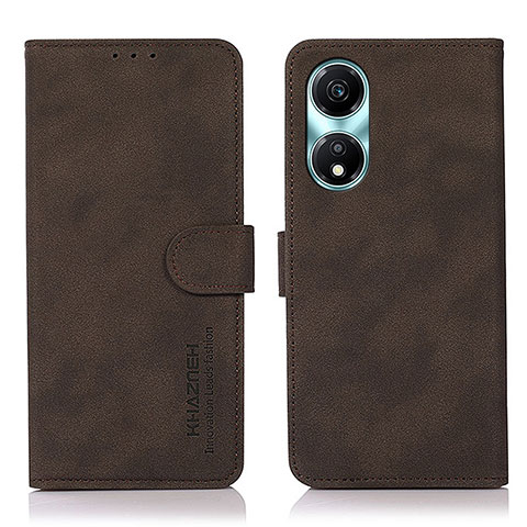 Coque Portefeuille Livre Cuir Etui Clapet D01Y pour Huawei Honor X5 Plus Marron