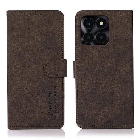 Coque Portefeuille Livre Cuir Etui Clapet D01Y pour Huawei Honor X6a Marron