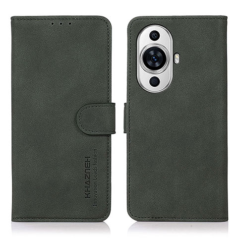 Coque Portefeuille Livre Cuir Etui Clapet D01Y pour Huawei Nova 11 Ultra Vert