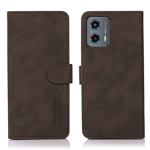 Coque Portefeuille Livre Cuir Etui Clapet D01Y pour Motorola Moto G 5G (2023) Marron