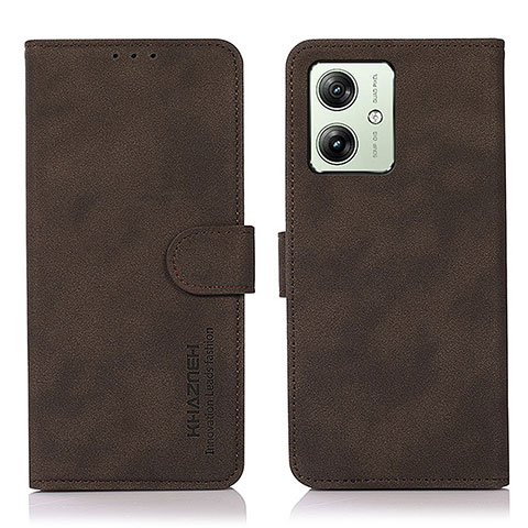 Coque Portefeuille Livre Cuir Etui Clapet D01Y pour Motorola Moto G54 5G Marron