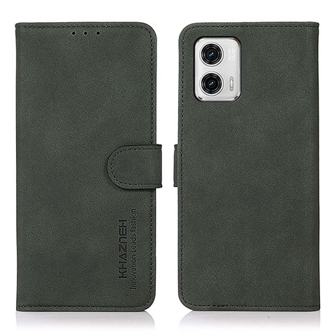 Coque Portefeuille Livre Cuir Etui Clapet D01Y pour Motorola Moto G73 5G Vert