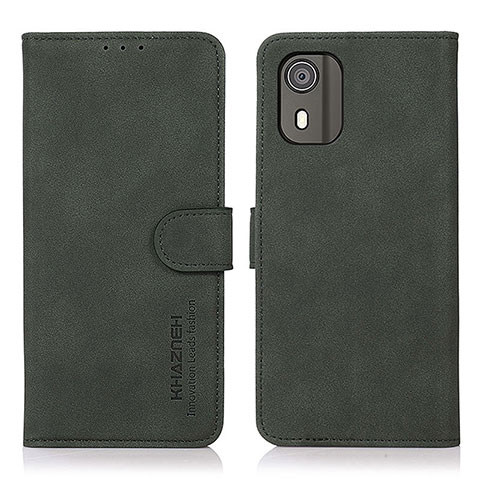 Coque Portefeuille Livre Cuir Etui Clapet D01Y pour Nokia C02 Vert