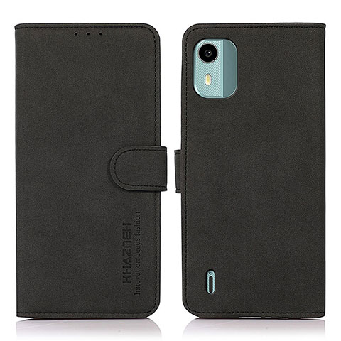 Coque Portefeuille Livre Cuir Etui Clapet D01Y pour Nokia C12 Noir