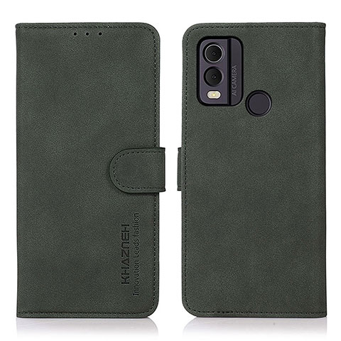 Coque Portefeuille Livre Cuir Etui Clapet D01Y pour Nokia C22 Vert