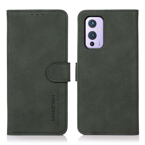 Coque Portefeuille Livre Cuir Etui Clapet D01Y pour OnePlus 9 5G Vert