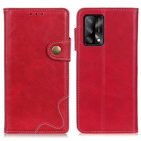 Coque Portefeuille Livre Cuir Etui Clapet D01Y pour Oppo A74 4G Rouge