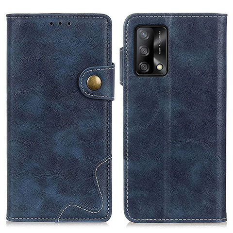 Coque Portefeuille Livre Cuir Etui Clapet D01Y pour Oppo A95 4G Bleu