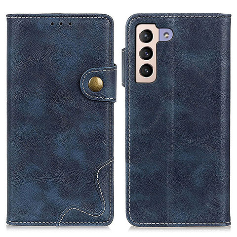 Coque Portefeuille Livre Cuir Etui Clapet D01Y pour Samsung Galaxy S21 FE 5G Bleu