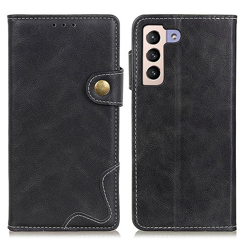 Coque Portefeuille Livre Cuir Etui Clapet D01Y pour Samsung Galaxy S21 FE 5G Noir