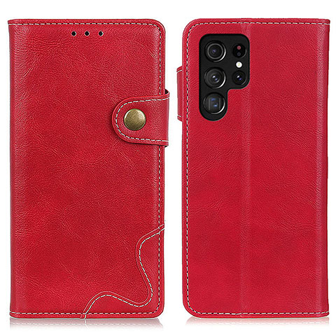 Coque Portefeuille Livre Cuir Etui Clapet D01Y pour Samsung Galaxy S21 Ultra 5G Rouge