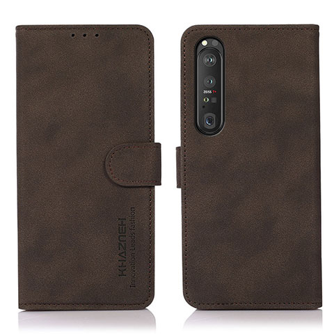 Coque Portefeuille Livre Cuir Etui Clapet D01Y pour Sony Xperia 1 III Marron