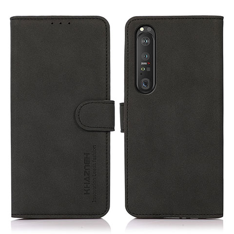 Coque Portefeuille Livre Cuir Etui Clapet D01Y pour Sony Xperia 1 III Noir