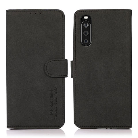 Coque Portefeuille Livre Cuir Etui Clapet D01Y pour Sony Xperia 10 III Lite Noir