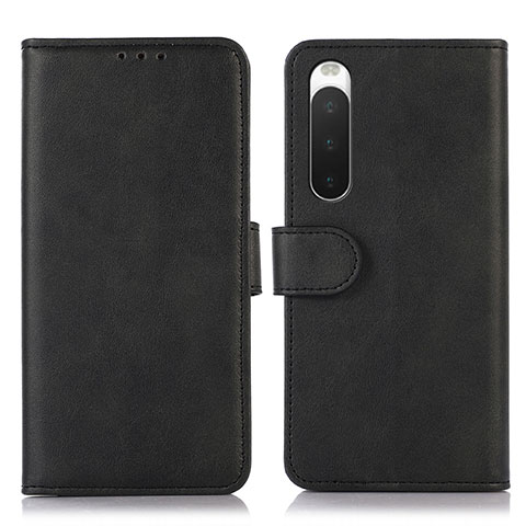 Coque Portefeuille Livre Cuir Etui Clapet D01Y pour Sony Xperia 10 IV Noir