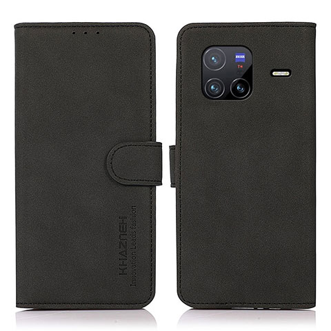 Coque Portefeuille Livre Cuir Etui Clapet D01Y pour Vivo X80 5G Noir