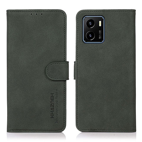 Coque Portefeuille Livre Cuir Etui Clapet D01Y pour Vivo Y15C Vert