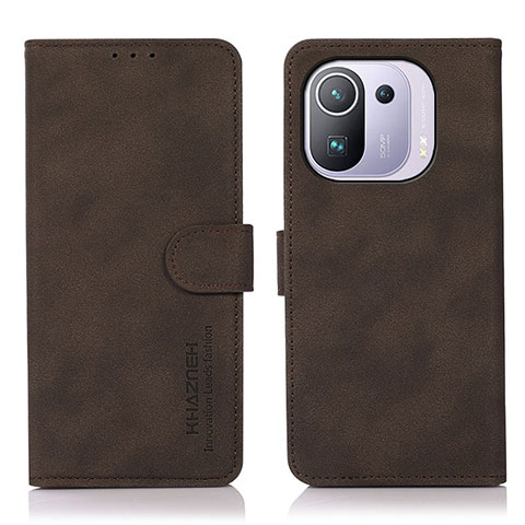 Coque Portefeuille Livre Cuir Etui Clapet D01Y pour Xiaomi Mi 11 Pro 5G Marron