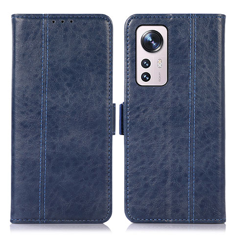 Coque Portefeuille Livre Cuir Etui Clapet D01Y pour Xiaomi Mi 12X 5G Bleu