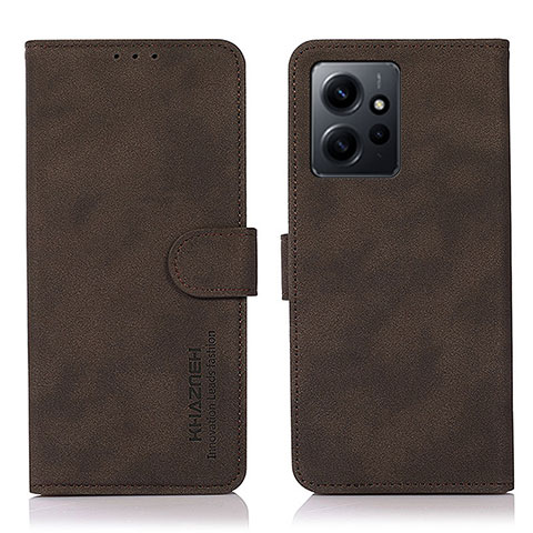 Coque Portefeuille Livre Cuir Etui Clapet D01Y pour Xiaomi Redmi Note 12 4G Marron