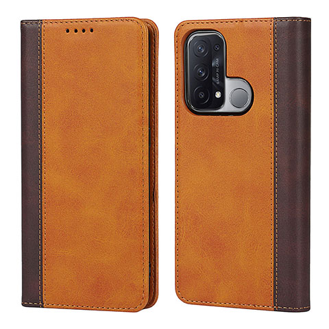 Coque Portefeuille Livre Cuir Etui Clapet D02T pour Oppo Reno5 A Marron