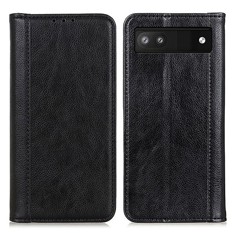 Coque Portefeuille Livre Cuir Etui Clapet D03Y pour Google Pixel 7a 5G Noir