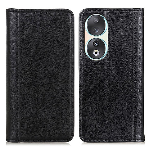 Coque Portefeuille Livre Cuir Etui Clapet D03Y pour Huawei Honor 90 5G Noir