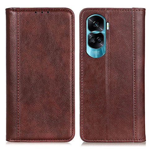 Coque Portefeuille Livre Cuir Etui Clapet D03Y pour Huawei Honor 90 Lite 5G Marron