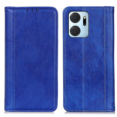 Coque Portefeuille Livre Cuir Etui Clapet D03Y pour Huawei Honor X7a Bleu