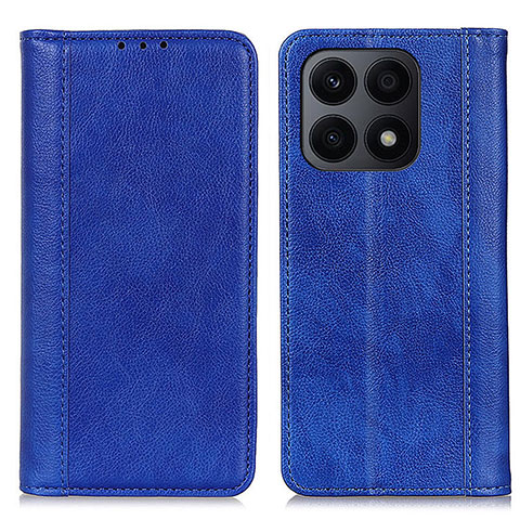 Coque Portefeuille Livre Cuir Etui Clapet D03Y pour Huawei Honor X8a 4G Bleu