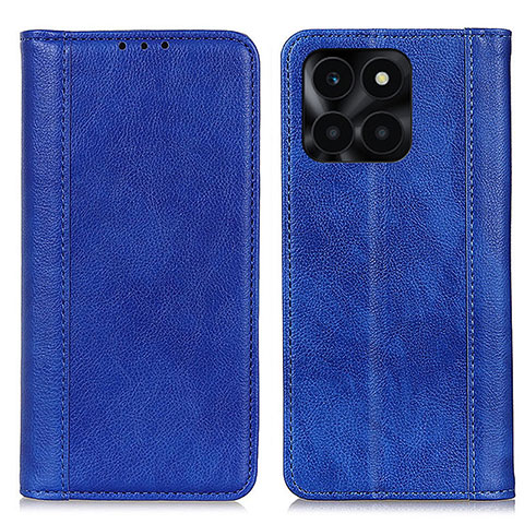 Coque Portefeuille Livre Cuir Etui Clapet D03Y pour Huawei Honor X8b Bleu