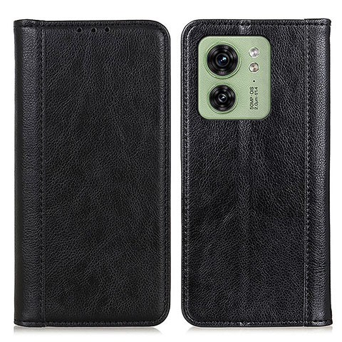 Coque Portefeuille Livre Cuir Etui Clapet D03Y pour Motorola Moto Edge 40 5G Noir