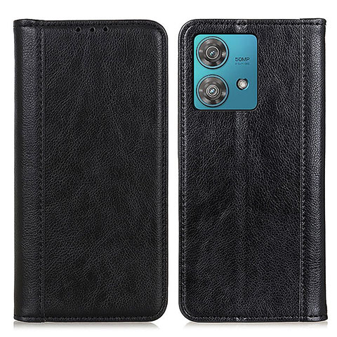 Coque Portefeuille Livre Cuir Etui Clapet D03Y pour Motorola Moto Edge 40 Neo 5G Noir